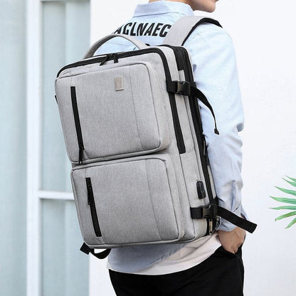 Sac à Dos Cabine pour les Week-Ends Aventure (Extensible) Anthracite – vue 3 – Yokabag