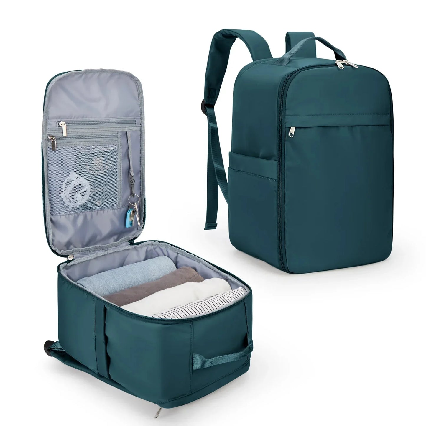 Sac à Dos de Voyage Cabine Pratique (45x36x20 & 40x20x25) Beige – vue 10 – Yokabag