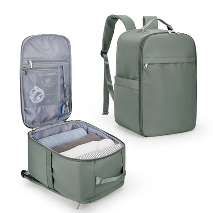 Sac à Dos de Voyage Cabine Pratique (45x36x20 & 40x20x25) Vert – vue 9 – Yokabag
