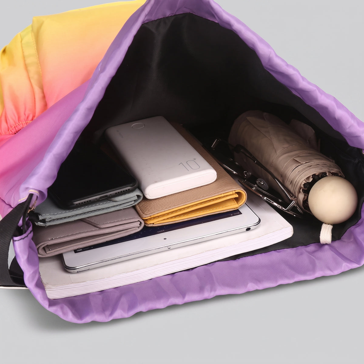Sac à Dos Voyage Coloré Violet/Fuschia - L – vue 12 – Yokabag