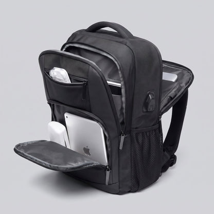 Sac à Dos Connecté Homme USB (15.6) - Adventure Series Gris – vue 3 – Yokabag