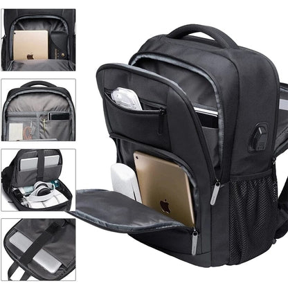 Sac à Dos Connecté Homme USB (15.6) - Adventure Series Gris – vue 3 – Yokabag