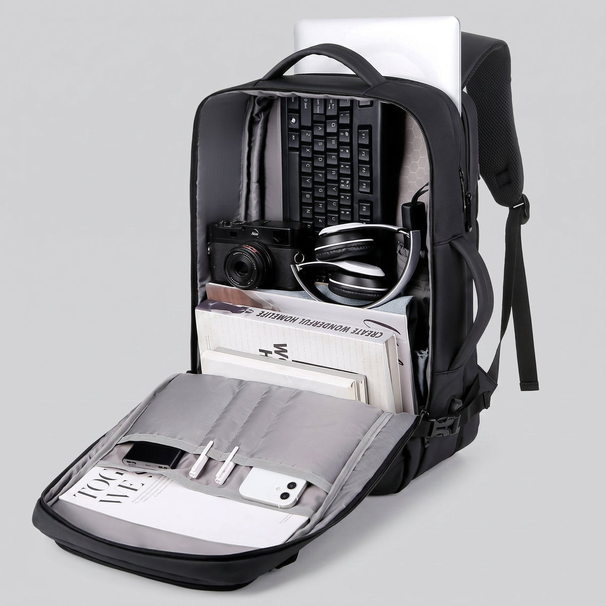 Sac à Dos Connecté USB Extensible – vue 2 – Yokabag