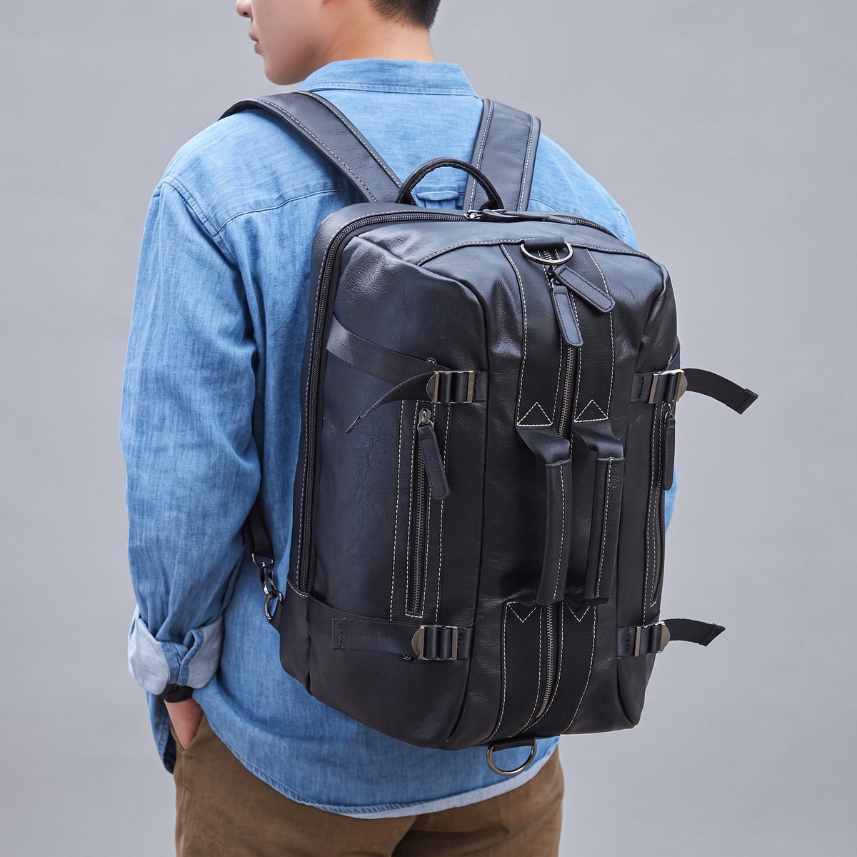 Sac à Dos Convertible Homme Explorer Vintage – vue 5 – Yokabag