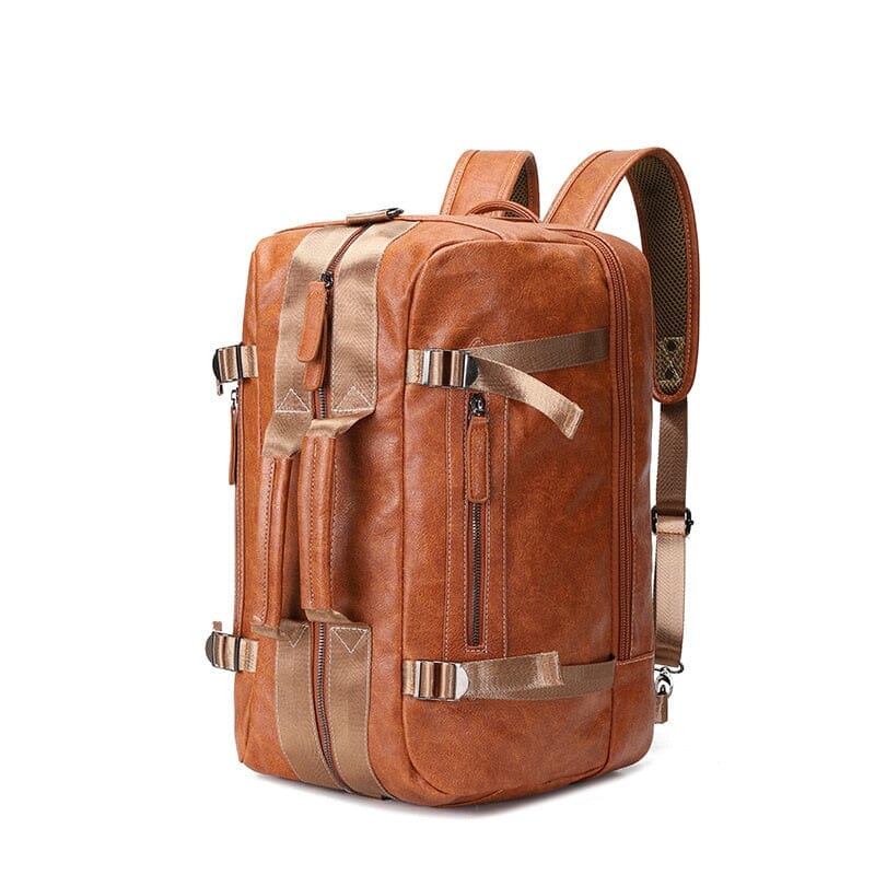 Sac à Dos Convertible Homme Explorer Vintage Marron Foncé – vue 3 – Yokabag