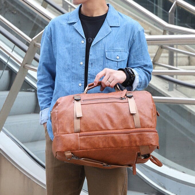 Sac à Dos Convertible Homme Explorer Vintage Noir – vue 2 – Yokabag