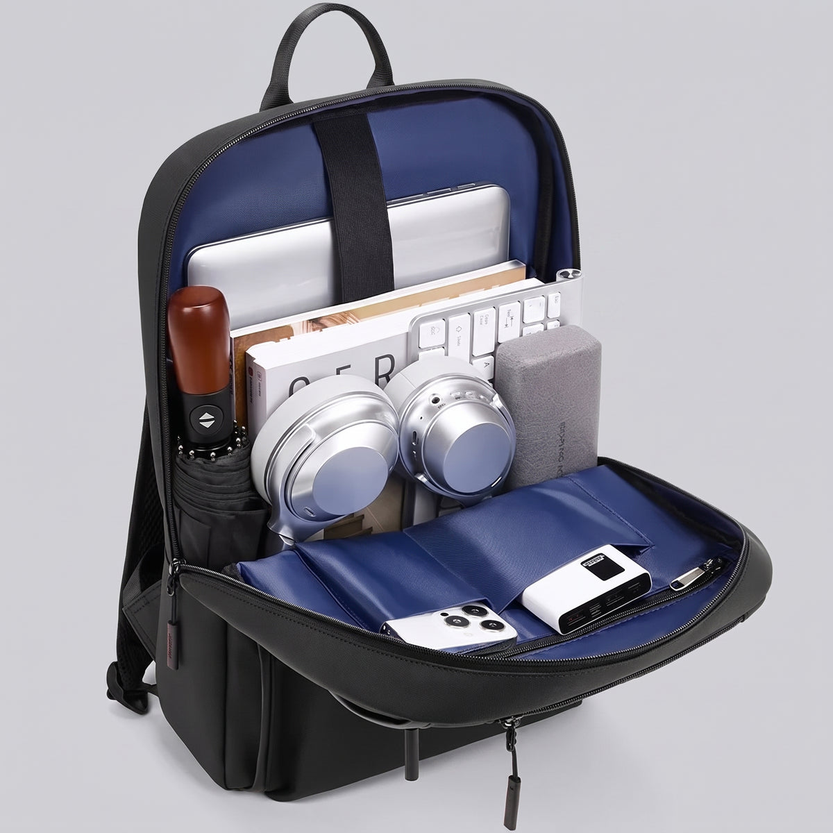 Sac à Dos de Ville pour Ordinateur Portable (15.6 Pouces) Vert – vue 2 – Yokabag
