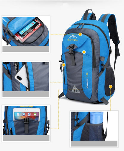 Sac à Dos de Voyage Explorer Alaska 40L Rouge – vue 6 – Yokabag