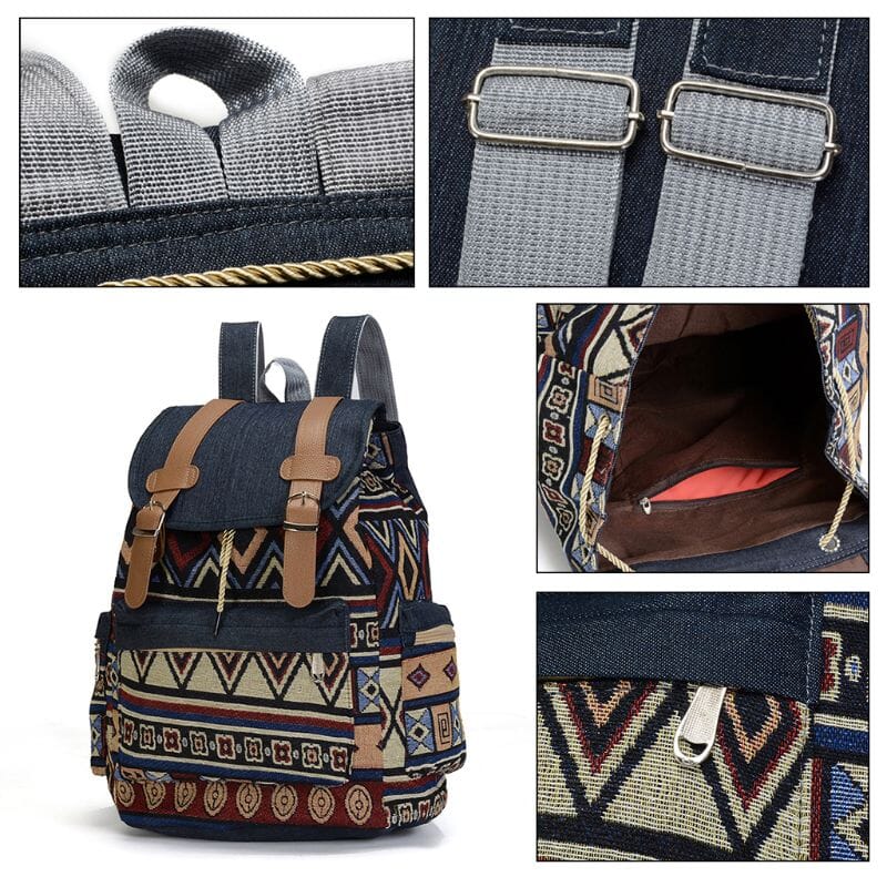 Sac à Dos de Voyage - Motif Aztèque - Édition Explorer – vue 7 – Yokabag
