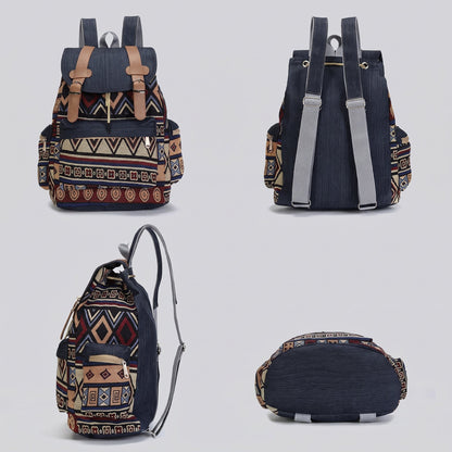 Sac à Dos de Voyage - Motif Aztèque - Édition Explorer Motif 3 – vue 3 – Yokabag