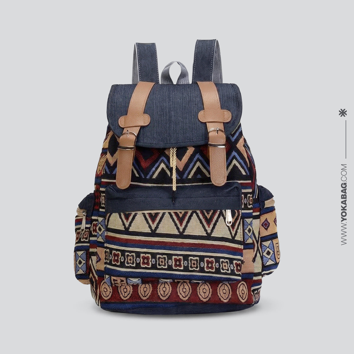 Sac à Dos de Voyage - Motif Aztèque - Édition Explorer Motif 2 – vue 2 – Yokabag
