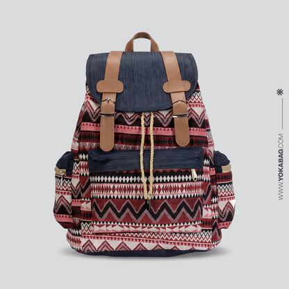 Sac à Dos de Voyage - Motif Aztèque - Édition Explorer Motif 4 – vue 4 – Yokabag
