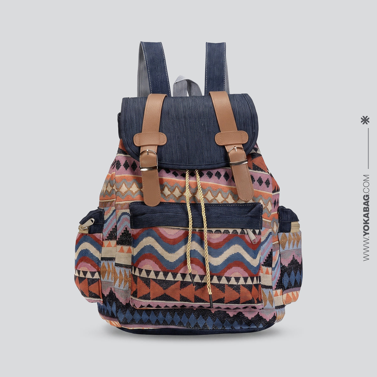 Sac à Dos de Voyage - Motif Aztèque - Édition Explorer – vue 5 – Yokabag