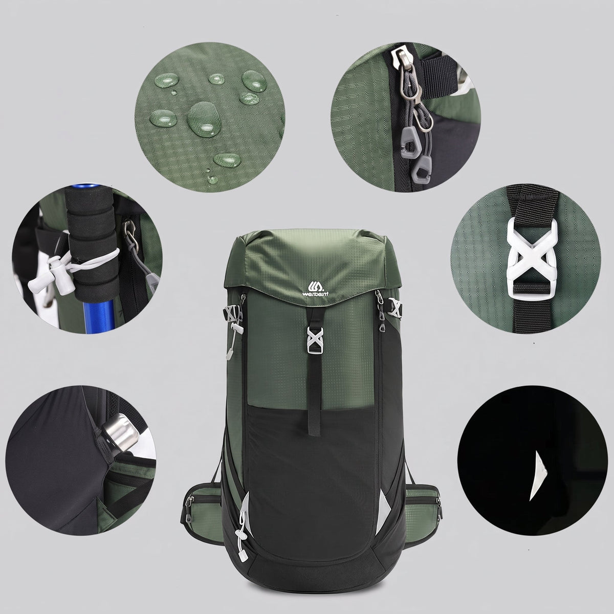 Sac à Dos de Voyage Ultra Light (50L) – vue 5 – Yokabag