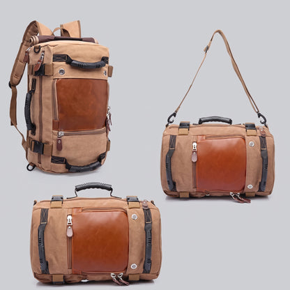 Sac à Dos de Voyage Vintage - Explorateur (Convertible) Khaki – vue 2 – Yokabag