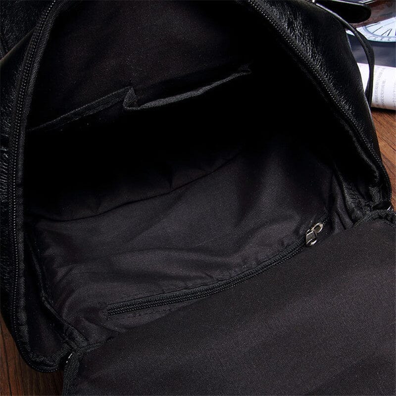 Sac à Dos de Voyage Vintage Noir - Road Trip Collection – vue 9 – Yokabag