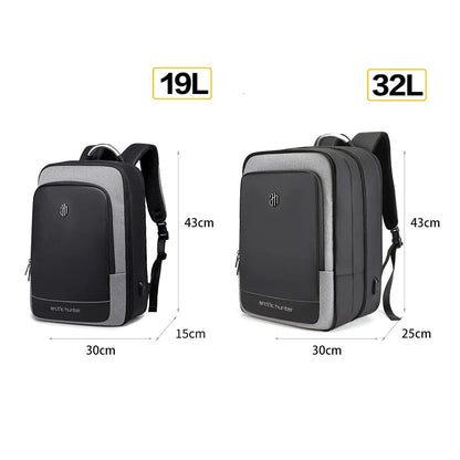 Sac à Dos Extensible Cabine Avion (USB) Voyage Gris – vue 3 – Yokabag