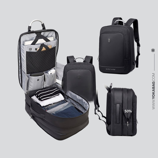 Sac à Dos Extensible Cabine Avion (USB) Voyage