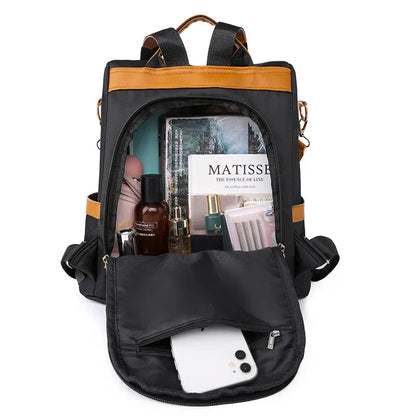 Sac à Dos Femme avec Fermeture arrière voyages Marron – vue 2 – Yokabag