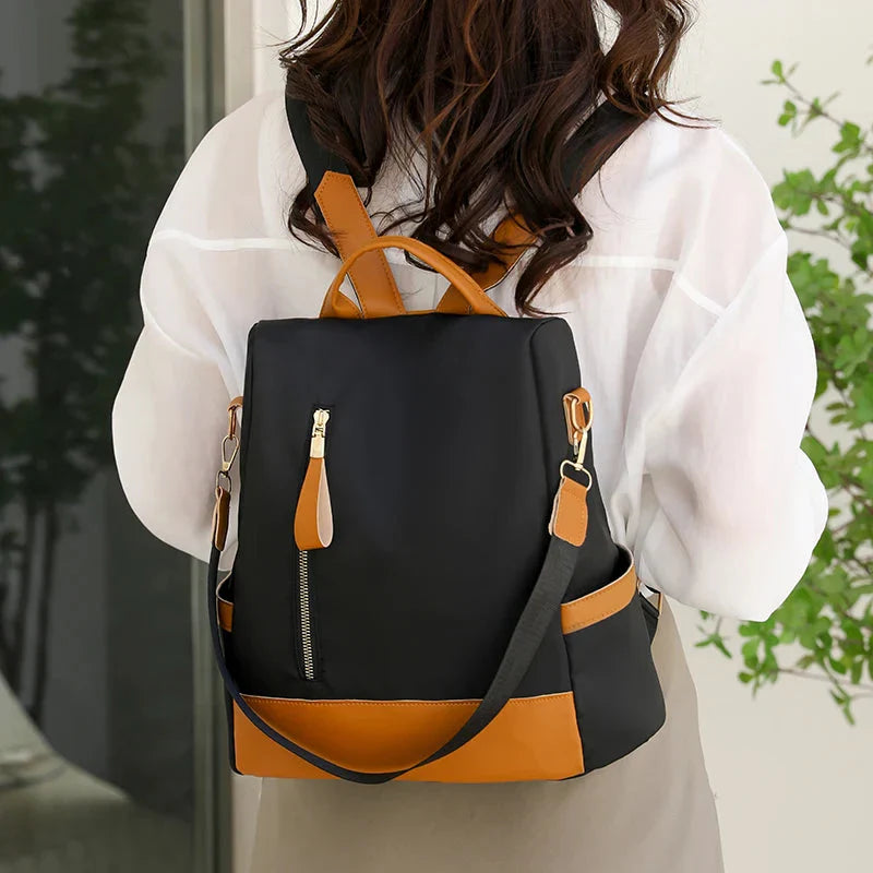 Sac à Dos Femme avec Fermeture arrière voyages Gris – vue 3 – Yokabag