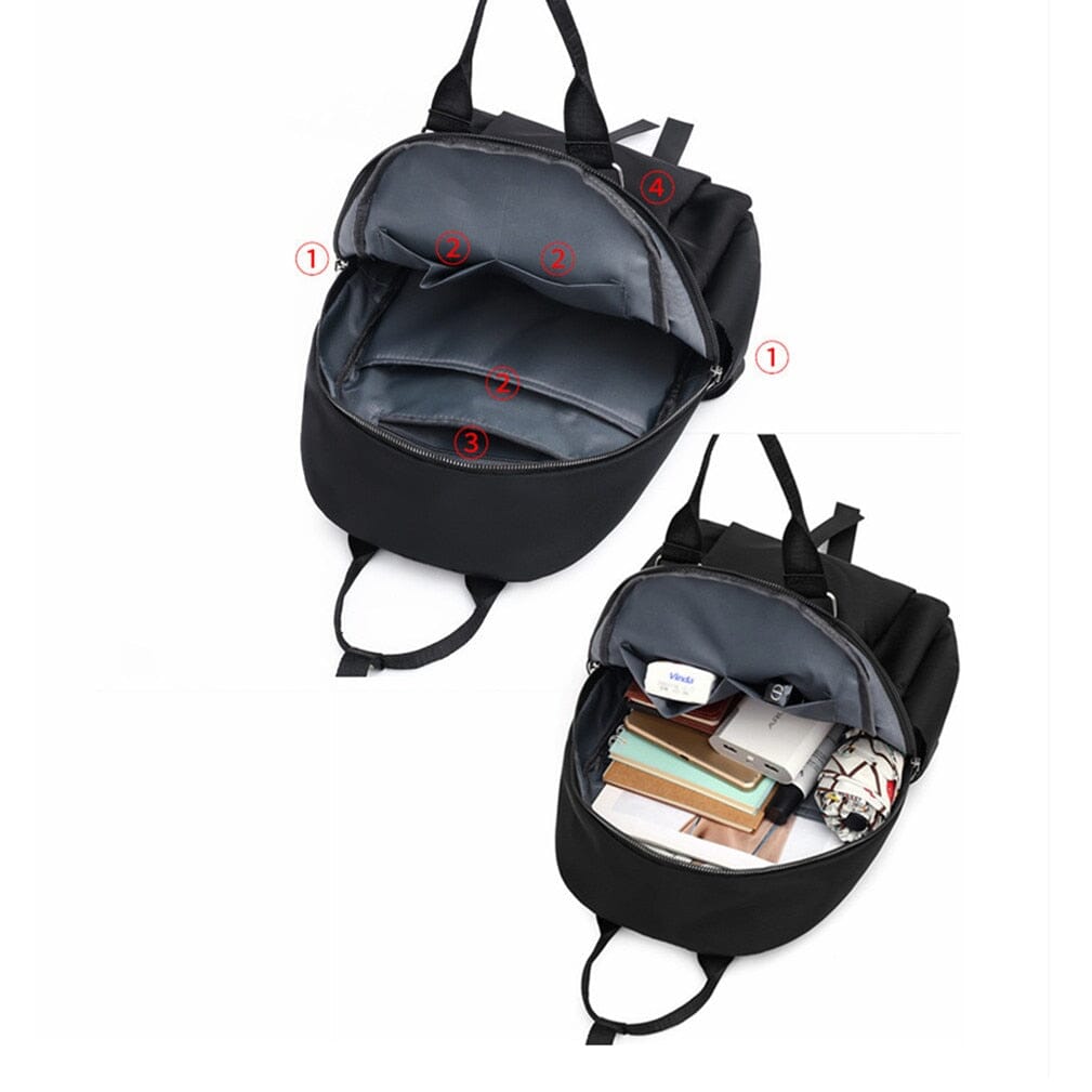 Sac à Dos Femme - Style Voyages Rose – vue 3 – Yokabag