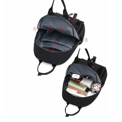 Sac à Dos Femme - Style Voyages Rose – vue 3 – Yokabag