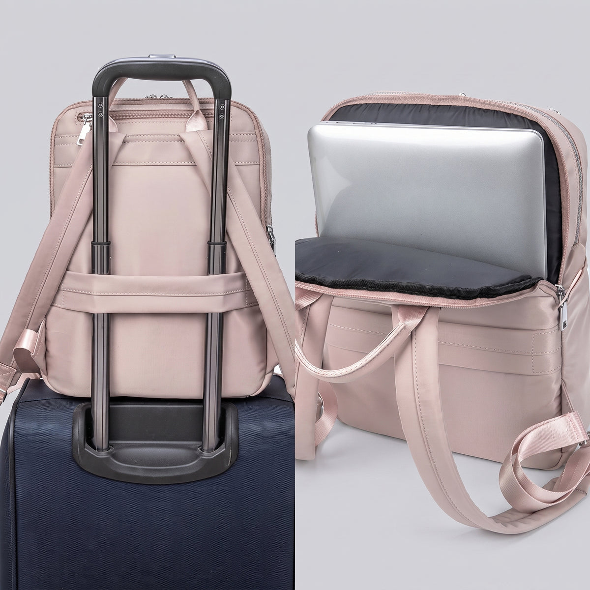 Sac à Dos Femme pour Ordinateur portable 14 Noir – vue 3 – Yokabag