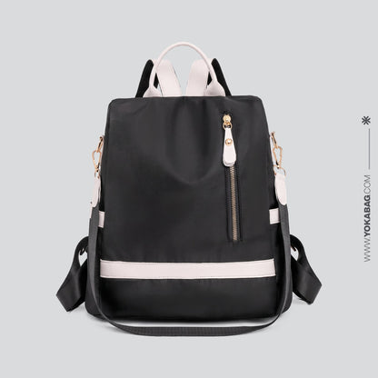 Sac à Dos Femme Fermeture arrière Noir – vue 3 – Yokabag