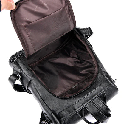 Sac à Dos Femme Voyage Fermeture dos Bordeaux – vue 3 – Yokabag