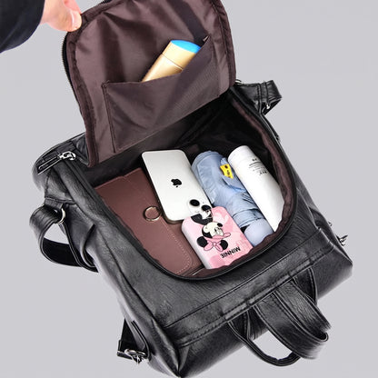 Sac à Dos Femme Voyage Fermeture dos Noir – vue 2 – Yokabag