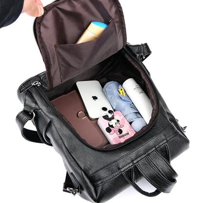 Sac à Dos Femme Voyage Fermeture dos Noir – vue 2 – Yokabag