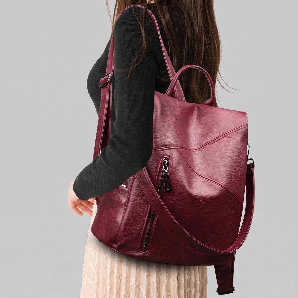 Sac à Dos Femme Voyage Fermeture dos – vue 8 – Yokabag
