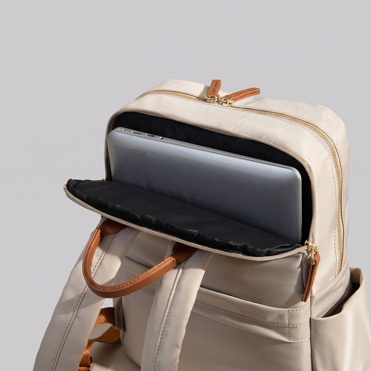Sac à Dos Femme pour Ordinateur 15 Pouces Gris – vue 2 – Yokabag