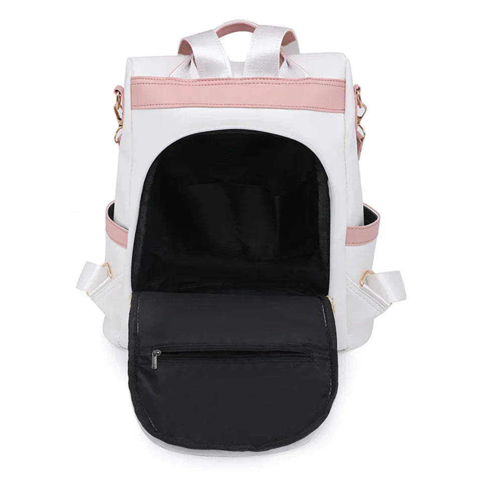 Sac à Dos Femme Offrant une Ouverture Dorsale Violet – vue 3 – Yokabag