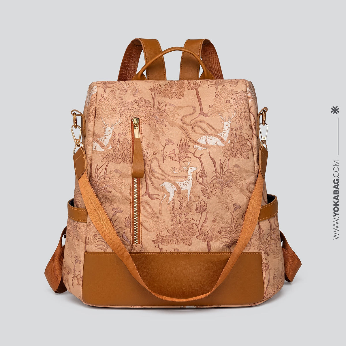 Sac à Dos Femme - Ouverture Zippée au Dos Rose – vue 4 – Yokabag