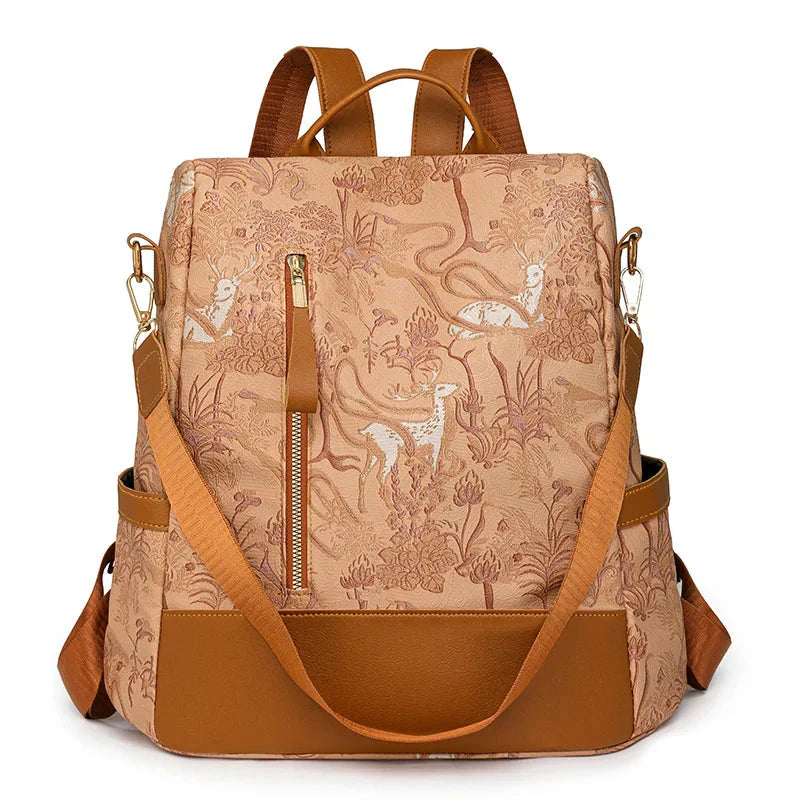Sac à Dos Femme - Ouverture Zippée au Dos Rose – vue 4 – Yokabag