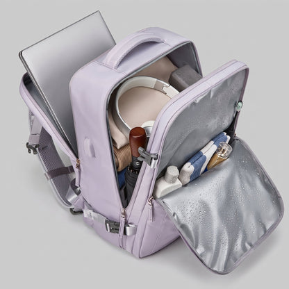 Sac à Dos Femme pour Voyager en Avion en Cabine Gris – vue 4 – Yokabag