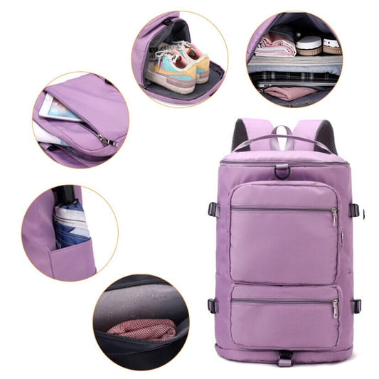 Sac à Dos Femme de Voyage pour Avion en Cabine - Style Sport Rose – vue 2 – Yokabag