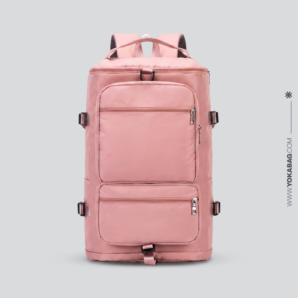 Sac à Dos Femme de Voyage pour Avion en Cabine - Style Sport Bleu Marine – vue 4 – Yokabag