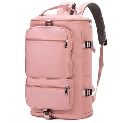 Sac à Dos Femme de Voyage pour Avion en Cabine - Style Sport Bleu Marine – vue 4 – Yokabag