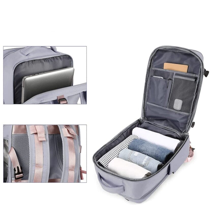 Sac à Dos Femme pour Voyager en Cabine Avion – vue 6 – Yokabag