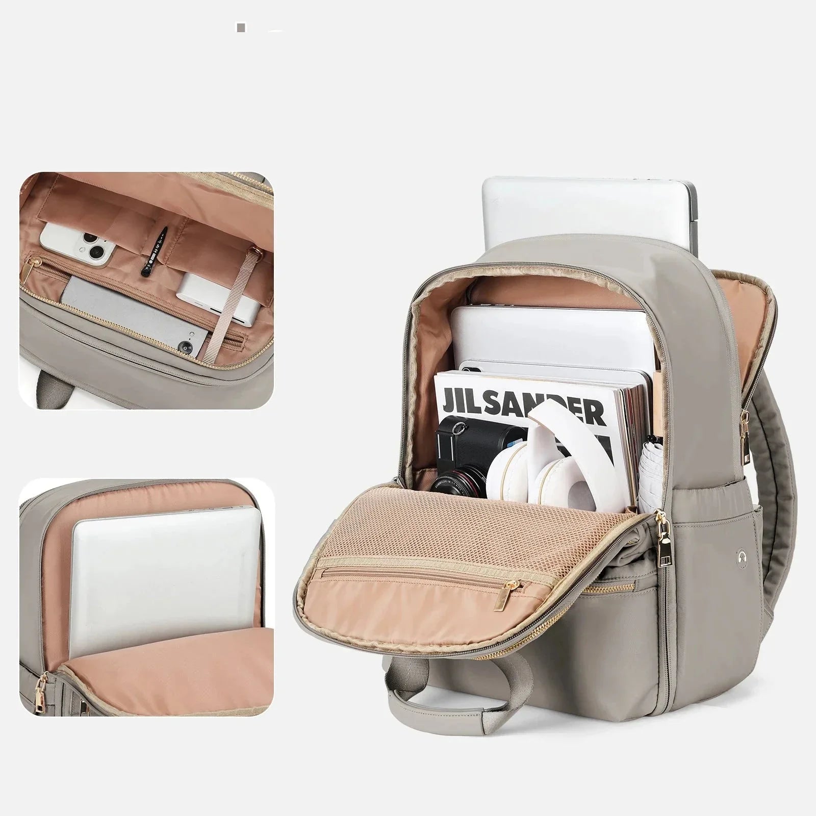 Sac à Dos Femme Voyage en Cabine Marron – vue 3 – Yokabag