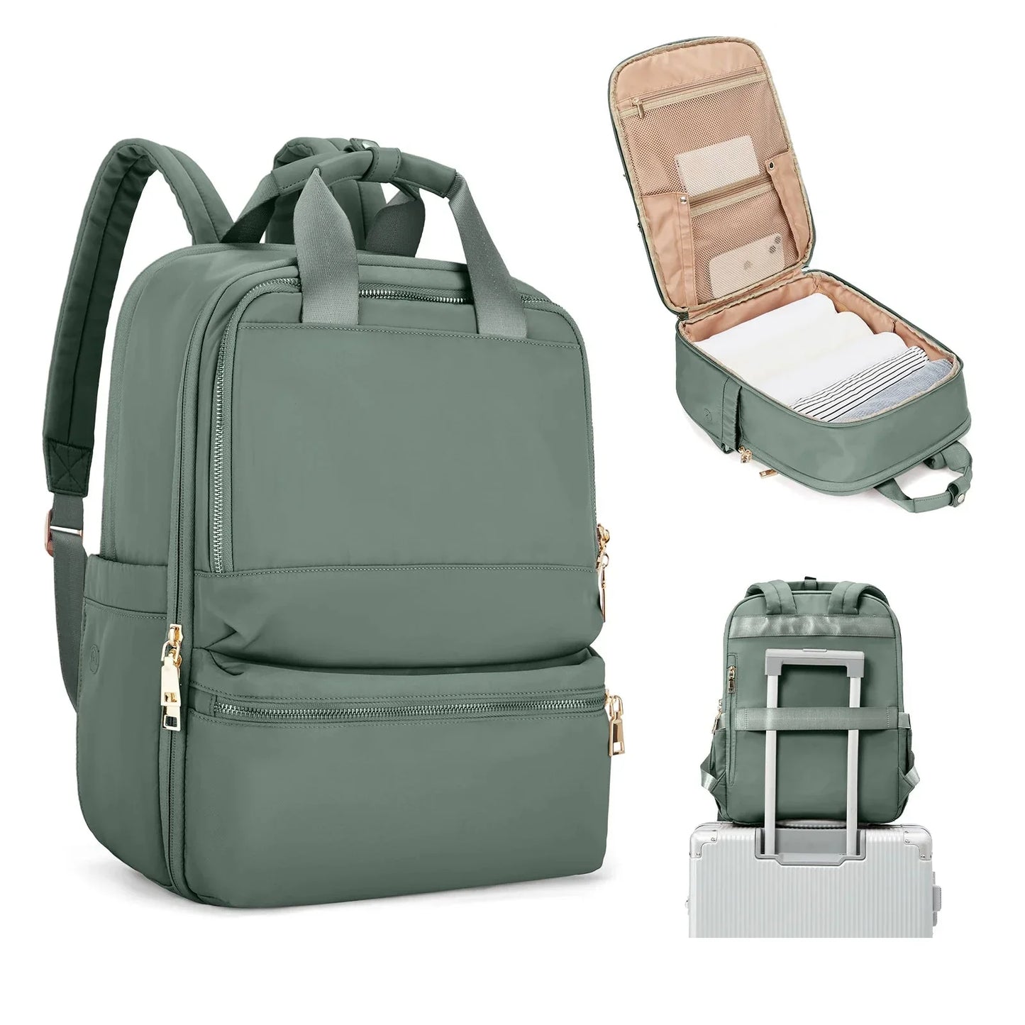 Sac à Dos Femme Voyage en Cabine Noir – vue 6 – Yokabag