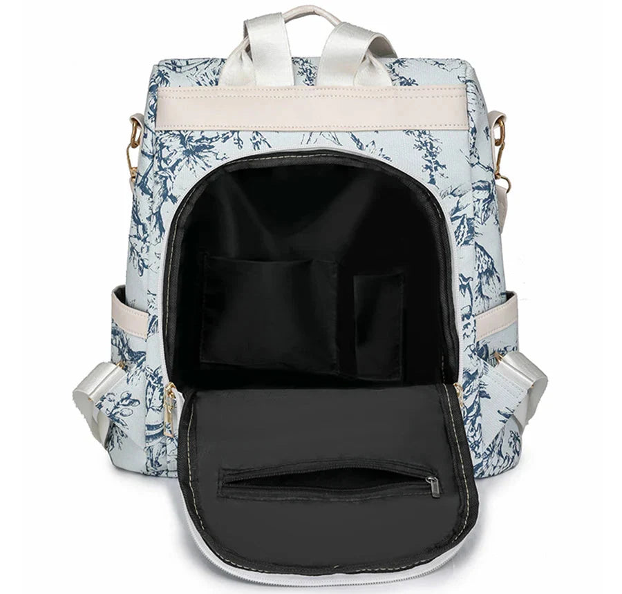 Sac à Dos Femme avec Fermeture au Dos Noir – vue 3 – Yokabag