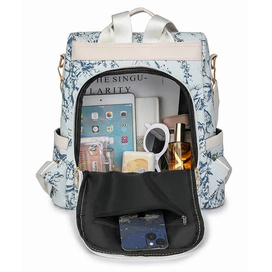 Sac à Dos Femme avec Fermeture au Dos Blanc – vue 2 – Yokabag