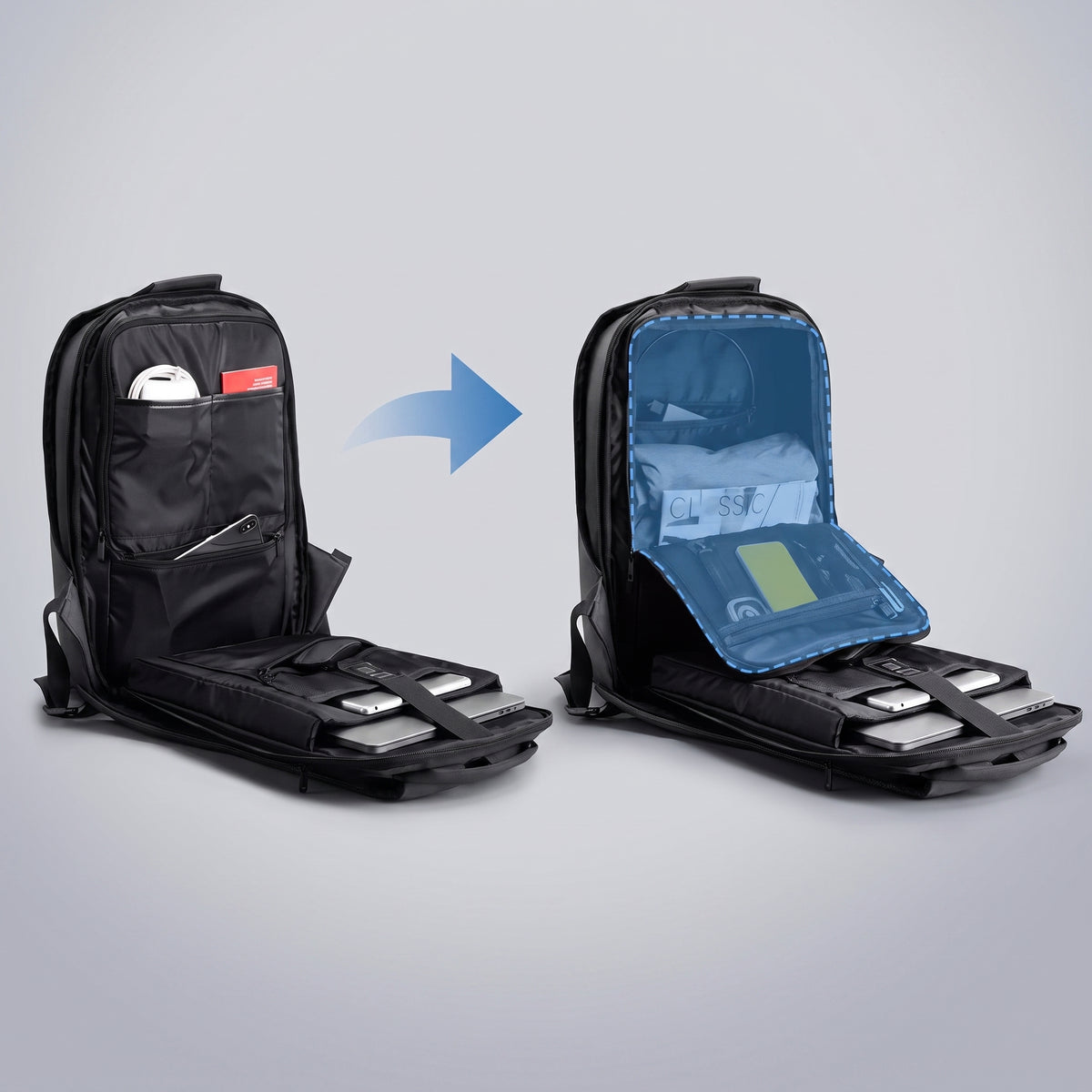 Sac à Dos Voyage Fermeture Dorsale Sécurisé – vue 8 – Yokabag