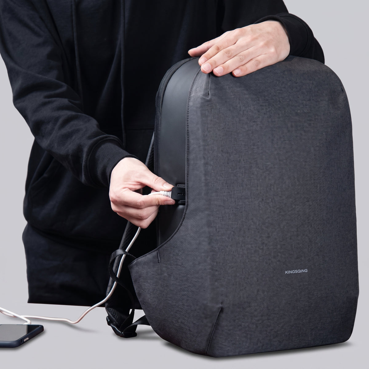 Sac à Dos Voyage Fermeture Dorsale Sécurisé – vue 10 – Yokabag