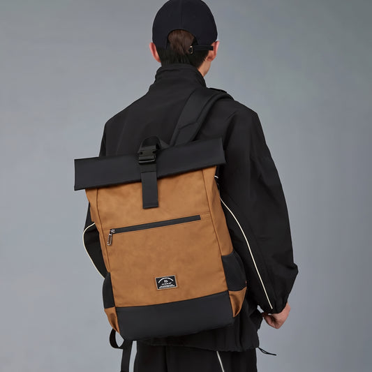 Sac à Dos Roll Top Explorer Gris – vue 2 – Yokabag