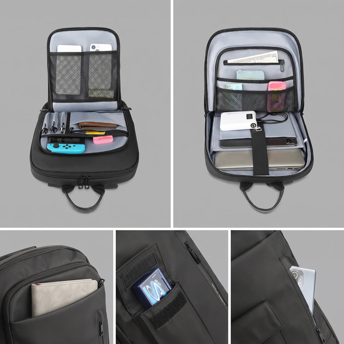 Sac à Dos Homme pour PC Portable 15.6 Pouces – vue 4 – Yokabag