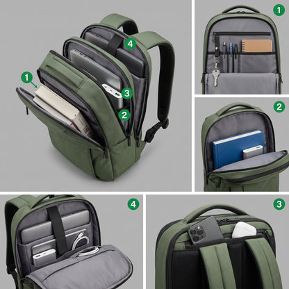 Sac à Dos Homme Travail - Voyage Smart Noir – vue 3 – Yokabag